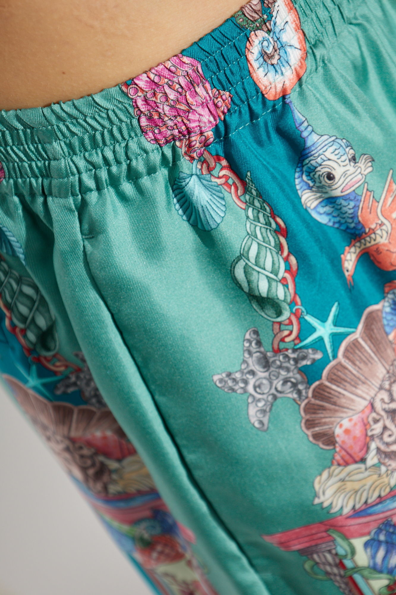 Versace Silk shorts with 